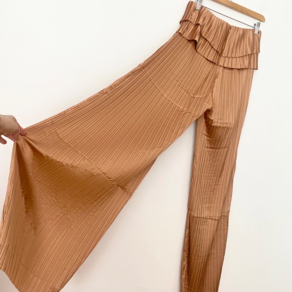 Andrea Iyamah Linea pants in toffee - Picture 10 of 11